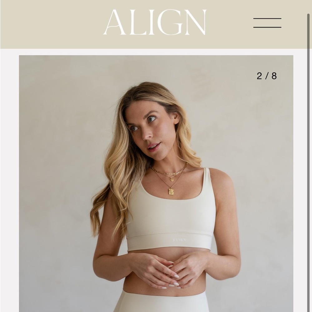 “Align Body” by Bailey Brown “Scoop Pilates Bra”. Size XS. Never used.